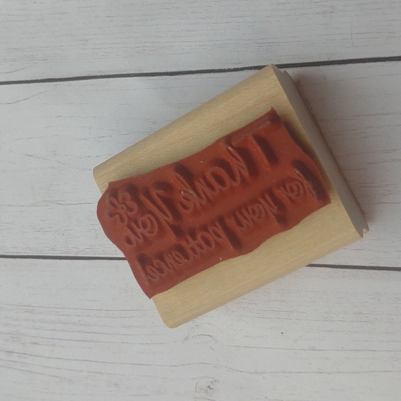 Thank you for your patience 1999 stampin' up wood stamp - Picture 4 of 8